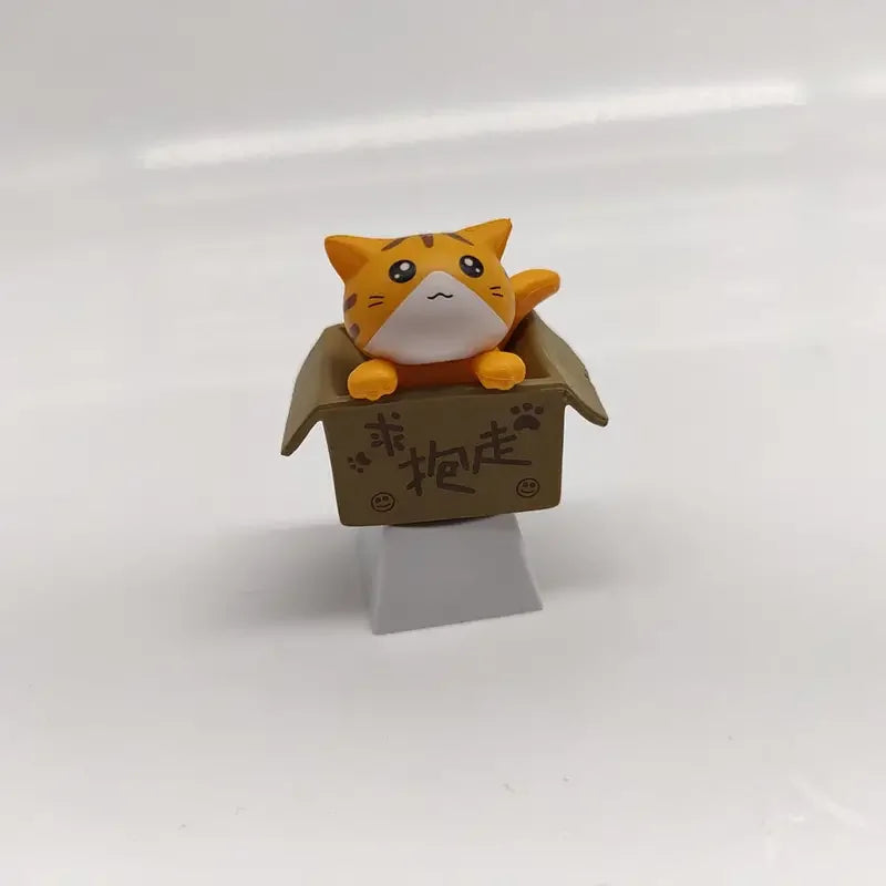 用可愛的貓咪鍵帽定制您的鍵盤 - PBT Axis Cherry MX Artisan 動漫粉色卡哇伊配件