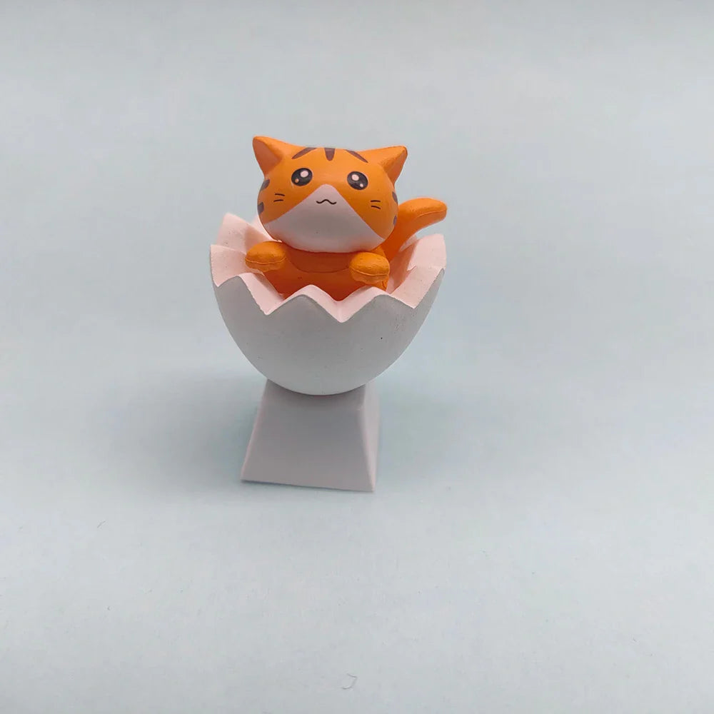 Customize Your Keyboard with Cute Cat Keycaps - PBT Axis Cherry MX Artisan Anime Pink Kawaii Accessories