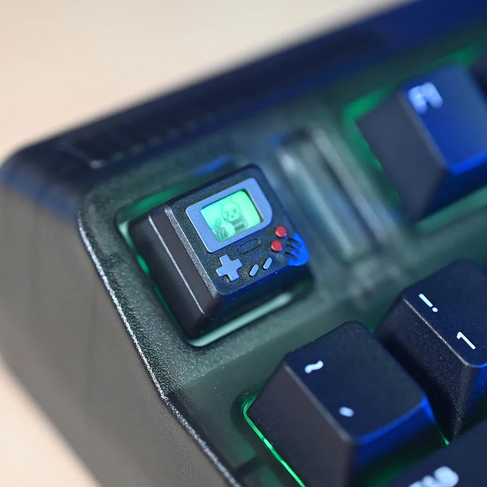 Πλήκτρα πληκτρολογίου K-04 3 σε 1 Αντικατάσταση μηχανικού πληκτρολογίου πληκτρολογίου ρετρό πληκτρολόγια κονσόλας παιχνιδιών Χαριτωμένη διαφανής στολή για μπρελόκ