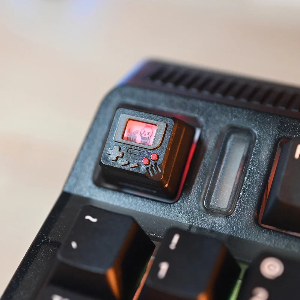 Πλήκτρα πληκτρολογίου K-04 3 σε 1 Αντικατάσταση μηχανικού πληκτρολογίου πληκτρολογίου ρετρό πληκτρολόγια κονσόλας παιχνιδιών Χαριτωμένη διαφανής στολή για μπρελόκ