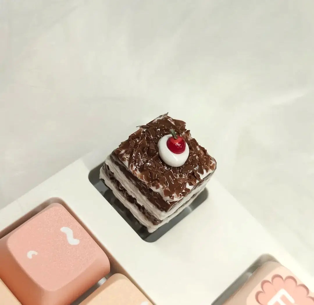 Γνήσιο Cute Cake Keycap Kawaii Πήλινα καλύμματα πληκτρολογίου Προσαρμοσμένο χειροποίητο παιχνίδι Καλλιτεχνικά κλειδιά για μηχανικό πληκτρολόγιο Διακόπτης MX