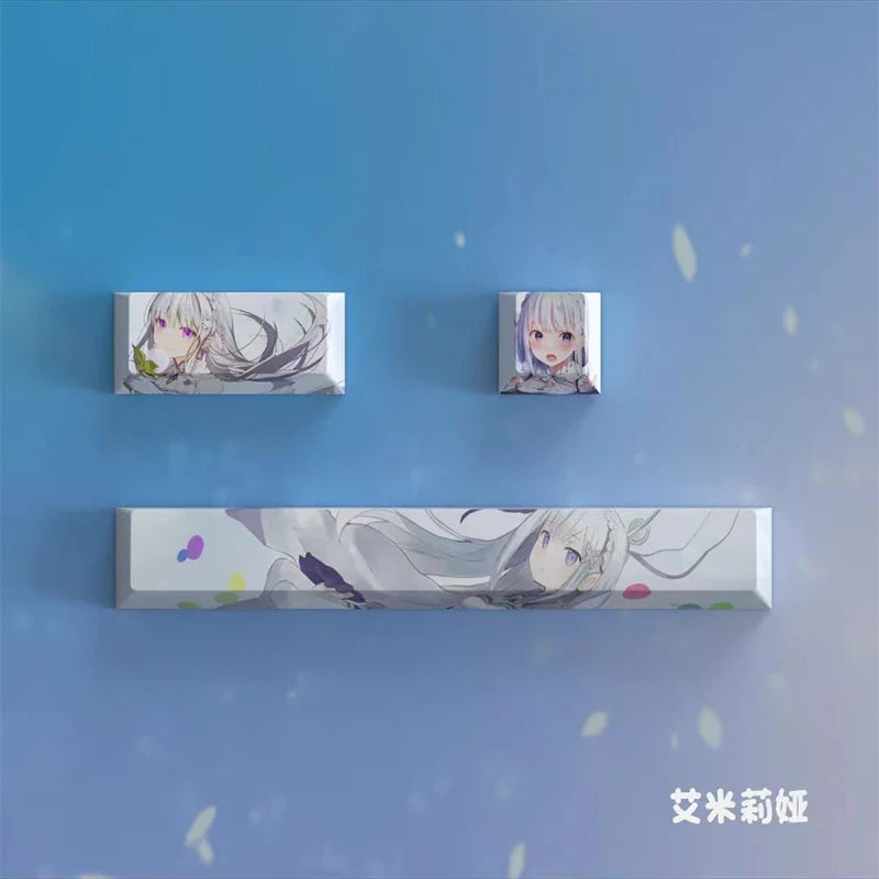 Japanese Anime Cartoon Keycaps Personalized PBT Keycaps Cherry Profile For Mechanical Keyboard Caps Gaming Decoration