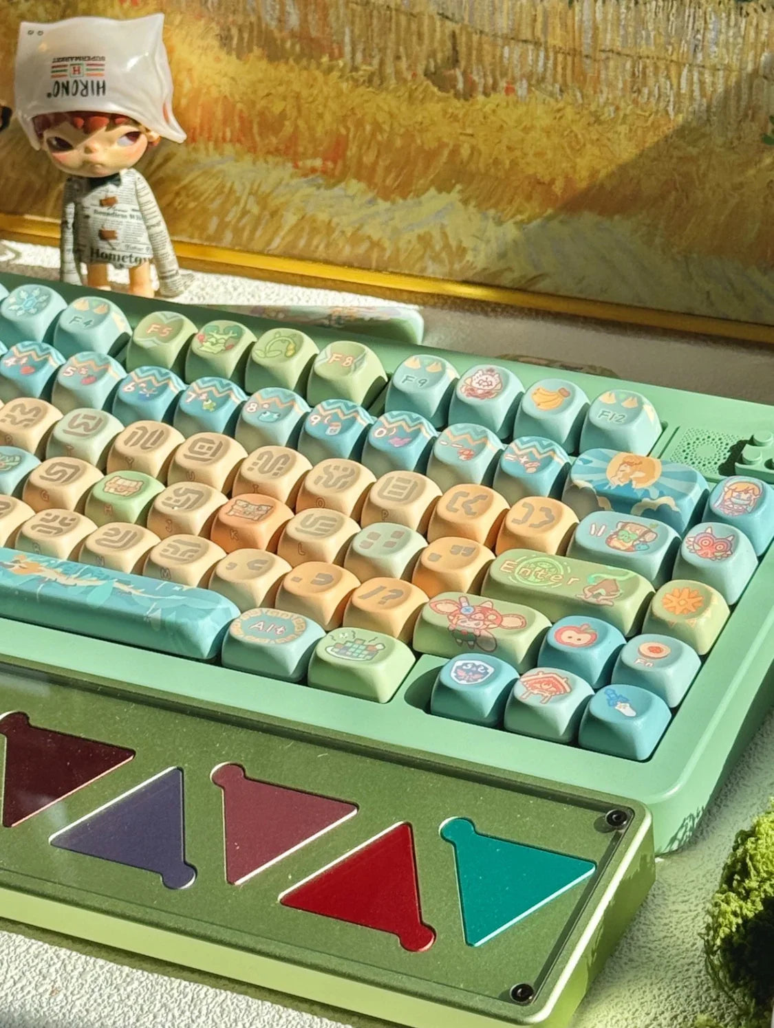Kingdom Tears Keycaps Legend of Zeldas Key Caps PBT Custom Cherry Amilo IKBC Cute Keyboard Caps for Ganming Mechanical Keyboards