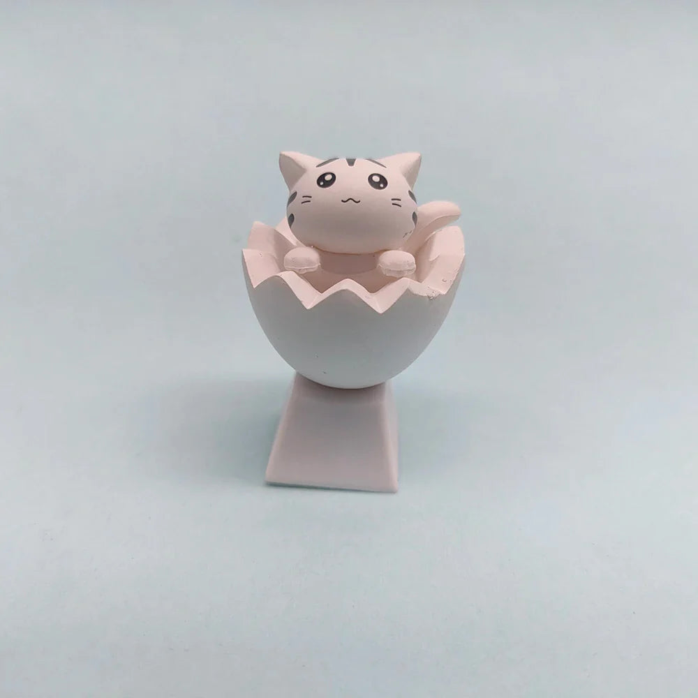 Customize Your Keyboard with Cute Cat Keycaps - PBT Axis Cherry MX Artisan Anime Pink Kawaii Accessories