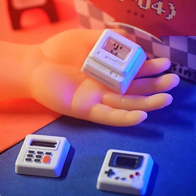 K-04 Πλήκτρα πληκτρολογίου 3 σε 1 για μηχανικά κλασικά ρετρό χαριτωμένα διαφανή μπρελόκ Κοστούμια με χαριτωμένα κουμπιά εξατομικευμένα πλήκτρα