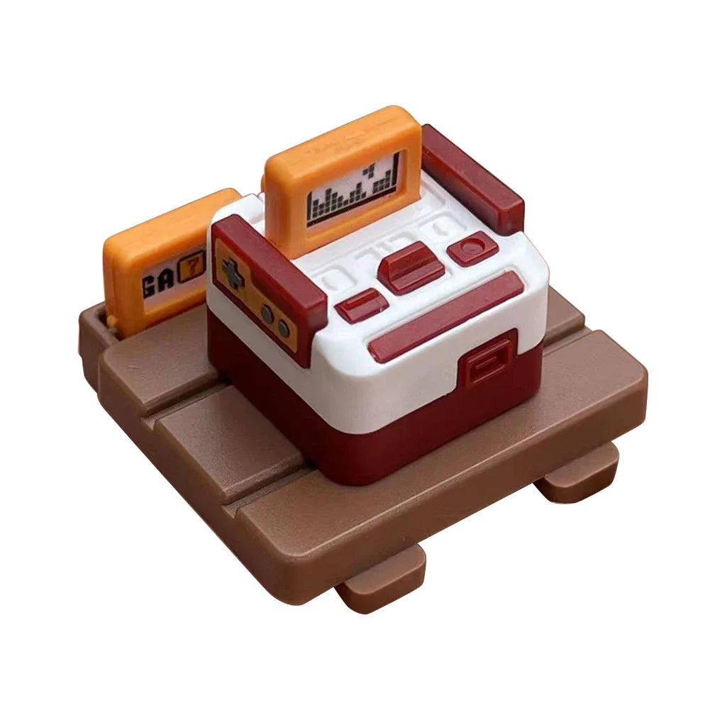 K-04 Keyboard Keycaps 3 in 1 Replacement for Mechanical Keyboard Keycap Retro Game Console Keycaps Cute Transparent Key Cap Suit