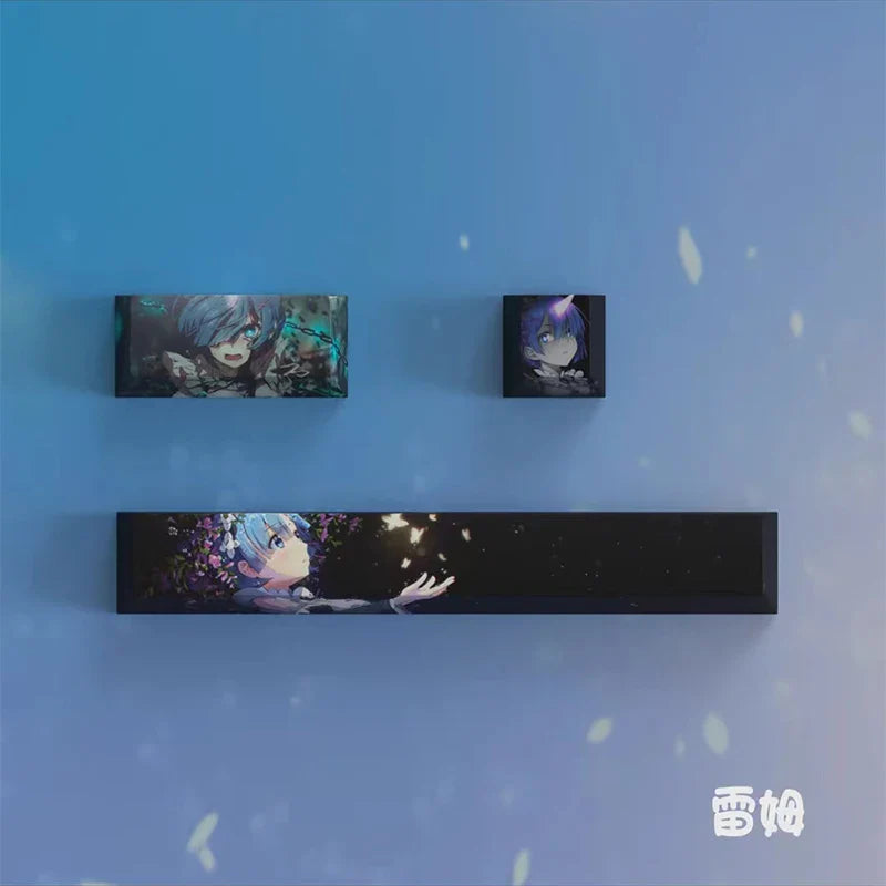 Japanese Anime Cartoon Keycaps Personalized PBT Keycaps Cherry Profile For Mechanical Keyboard Caps Gaming Decoration