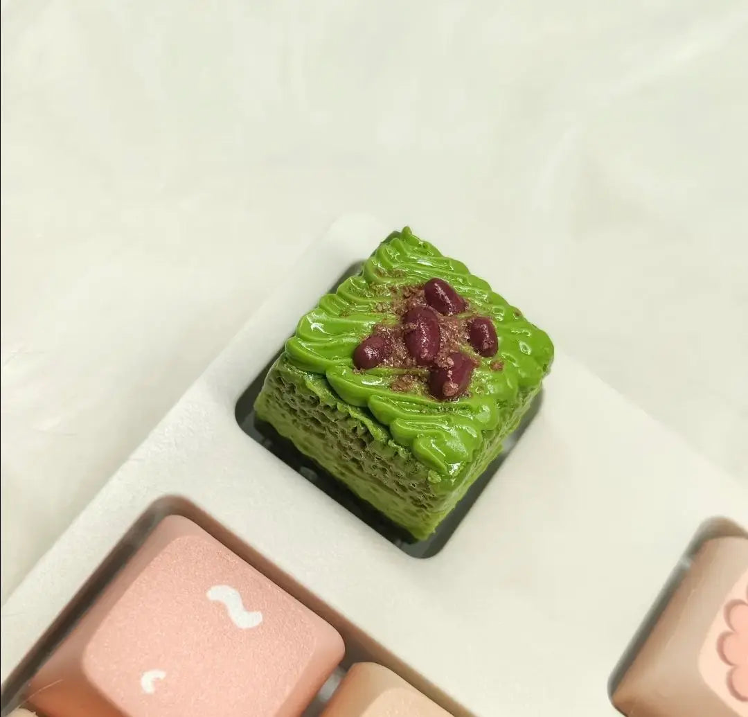 Γνήσιο Cute Cake Keycap Kawaii Πήλινα καλύμματα πληκτρολογίου Προσαρμοσμένο χειροποίητο παιχνίδι Καλλιτεχνικά κλειδιά για μηχανικό πληκτρολόγιο Διακόπτης MX