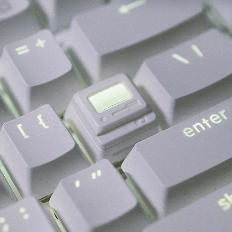 K-04 Πλήκτρα πληκτρολογίου 3 σε 1 για μηχανικά κλασικά ρετρό χαριτωμένα διαφανή μπρελόκ Κοστούμια με χαριτωμένα κουμπιά εξατομικευμένα πλήκτρα