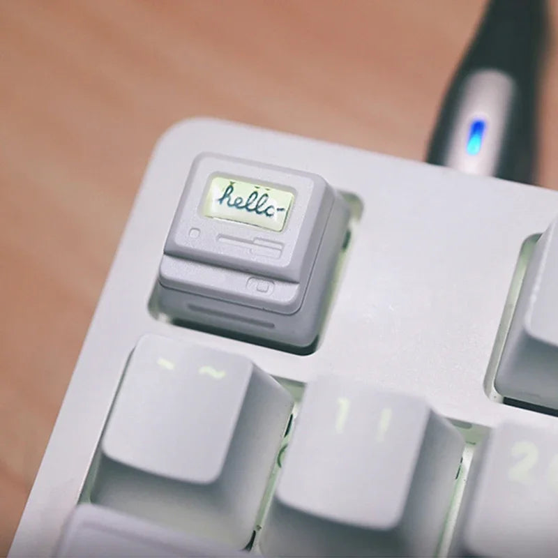 K-04 Πλήκτρα πληκτρολογίου 3 σε 1 για μηχανικά κλασικά ρετρό χαριτωμένα διαφανή μπρελόκ Κοστούμια με χαριτωμένα κουμπιά εξατομικευμένα πλήκτρα